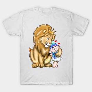 Lion and a little lamb (boy) T-Shirt